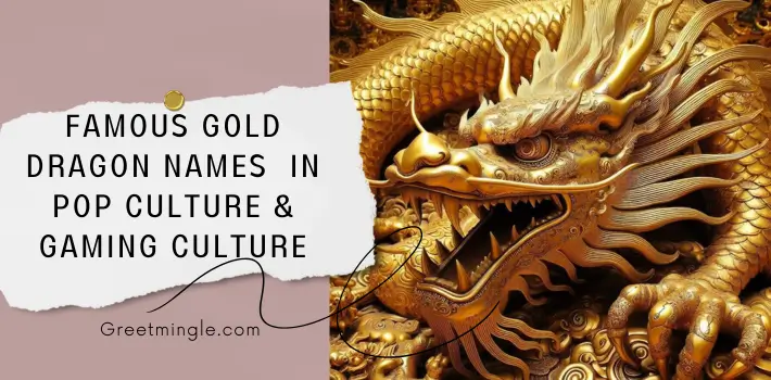 Famous Gold Dragon Names In Pop Culture & Gaming culture