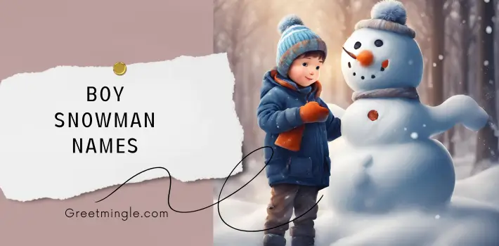 boy snowman names