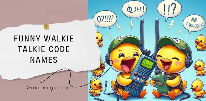 Funny Walkie Talkie Code Names