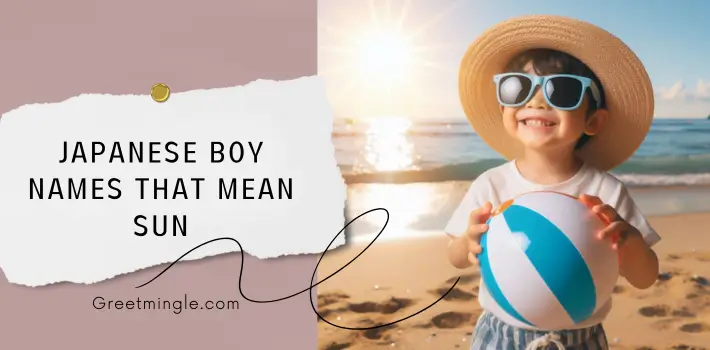 Japanese Boy Names That Mean Sun