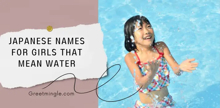 Japanese Names For Girls That Mean Water