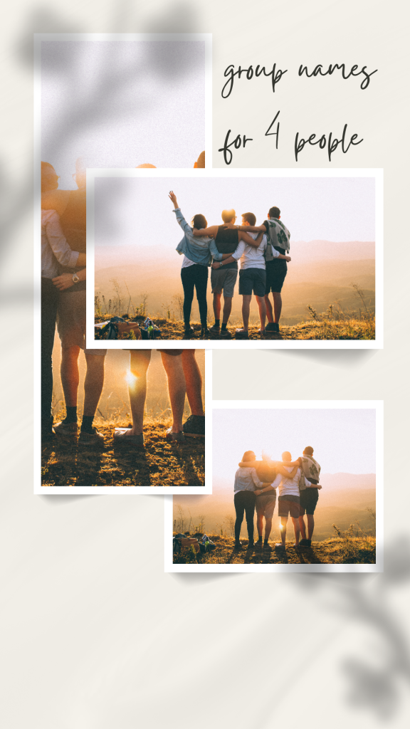 group names for 4 people